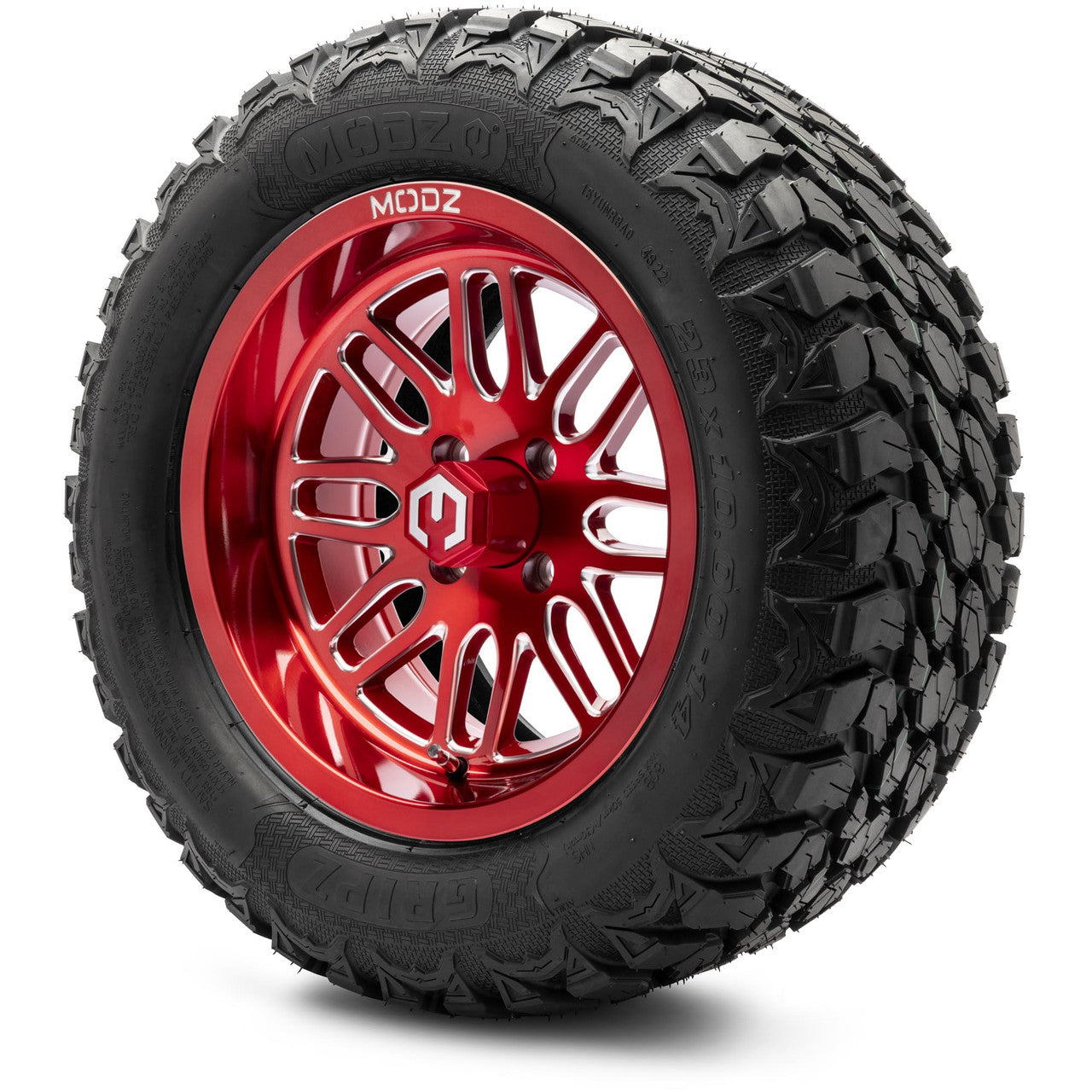 MODZ® 14" Mayhem Brushed Red with Ball Mill