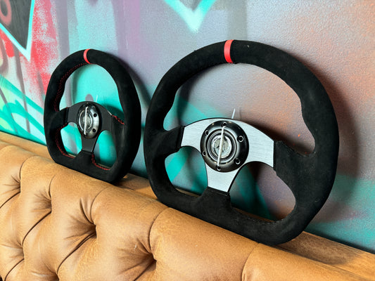 Suede Racing Steering Wheel